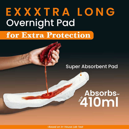 Subscribe to everteen XXXL Relax Nights Ultra 30 Overnight Sanitary Pads for Women