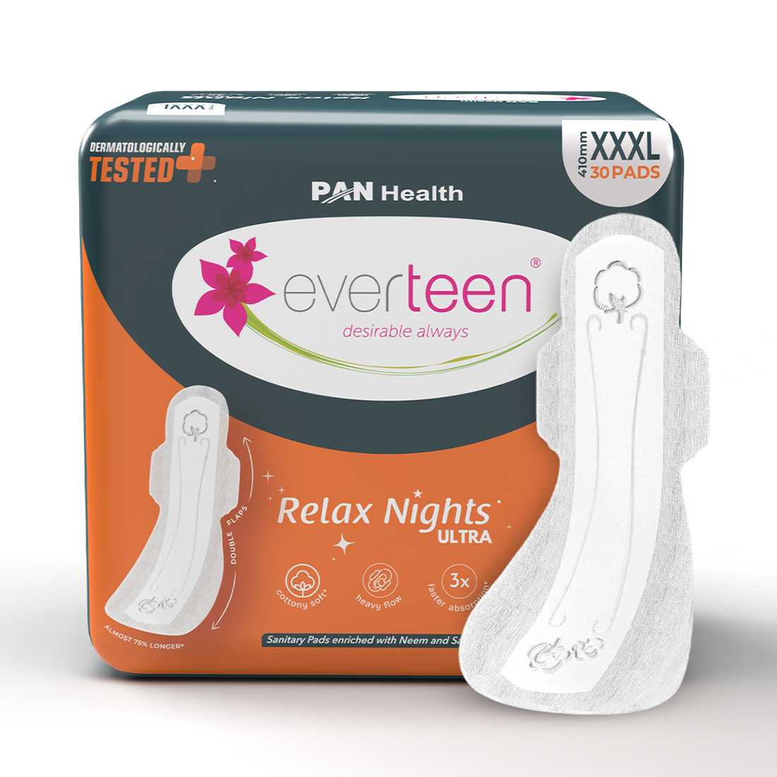 Subscribe to everteen XXXL Relax Nights Ultra 30 Overnight Sanitary Pads for Women