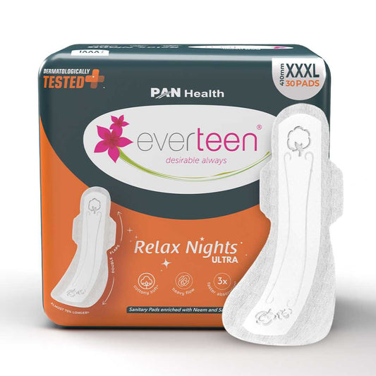 Subscribe to everteen XXXL Relax Nights Ultra 30 Overnight Sanitary Pads for Women