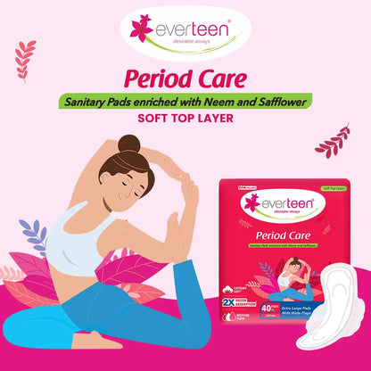 Subscribe to everteen Period Care XL Soft 40 Sanitary Pads with Neem and Safflower