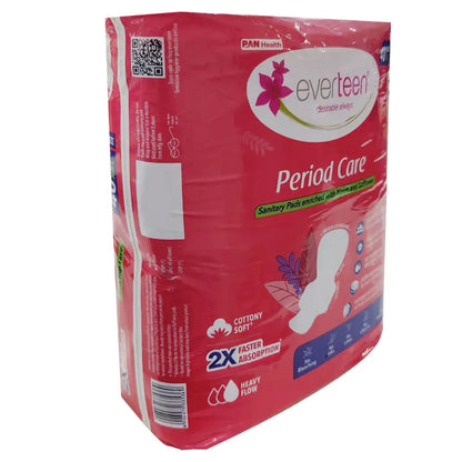 Subscribe to everteen Period Care XXL Soft 40 Sanitary Pads with Double Flaps, Neem, Safflower